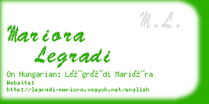 mariora legradi business card